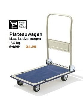 Aanbiedingen Plateauwagen max. laadvermogen - Huismerk - Gamma - Geldig van 29/12/2014 tot 04/01/2015 bij Gamma