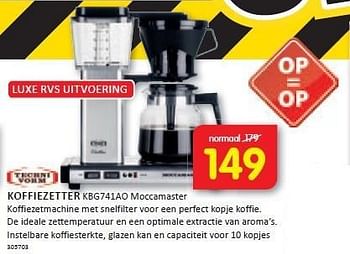 Aanbiedingen Technivorm koffiezetter koffiezetmachine met snelfilter - Technivorm - Geldig van 29/12/2014 tot 04/01/2015 bij It's Electronics