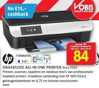 Aanbiedingen Hp draadloze all-in-one printer - HP - Geldig van 29/12/2014 tot 04/01/2015 bij It's Electronics