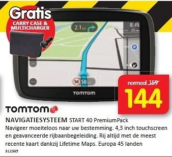 Aanbiedingen Tomtom navigatiesysteem navigeer moeiteloos naar uw bestemming - TomTom - Geldig van 29/12/2014 tot 04/01/2015 bij It's Electronics