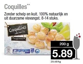 Aanbiedingen Coquilles zonder schelp en kuit. 100% natuurlijk en uit duurzame visvangst - Huismerk - Aldi - Geldig van 31/12/2014 tot 06/01/2015 bij Aldi