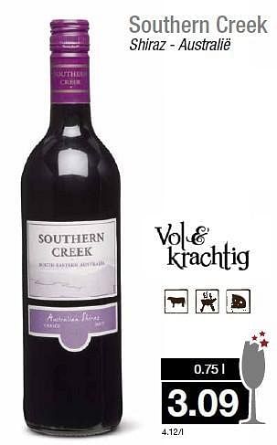 Aanbiedingen Southern creek shiraz - australië - Rode wijnen - Geldig van 31/12/2014 tot 06/01/2015 bij Aldi