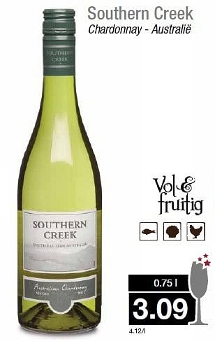 Aanbiedingen Southern creek - Witte wijnen - Geldig van 31/12/2014 tot 06/01/2015 bij Aldi
