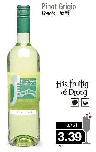 Aanbiedingen Pinot grigio veneto - italië - Witte wijnen - Geldig van 31/12/2014 tot 06/01/2015 bij Aldi