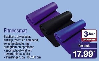 Aanbiedingen Fitnessmat elastisch, afwasbaar ,antislip, zacht en dempend - Huismerk - Aldi - Geldig van 31/12/2014 tot 06/01/2015 bij Aldi