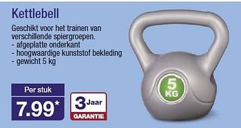 Aanbiedingen Kettlebell geschikt voor het trainen van verschillende spiergroepen - Huismerk - Aldi - Geldig van 31/12/2014 tot 06/01/2015 bij Aldi