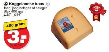 Aanbiedingen Koggelandse kaas jong, jong belegen of belegen - Huismerk - Hoogvliet - Geldig van 02/01/2015 tot 06/01/2015 bij Hoogvliet