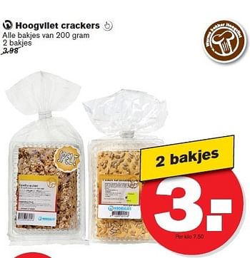 Aanbiedingen Hoogvliet crackers  - Huismerk - Hoogvliet - Geldig van 02/01/2015 tot 06/01/2015 bij Hoogvliet