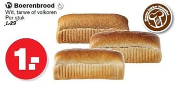 Aanbiedingen Boerenbrood  wit, tarwe of volkoren - Huismerk - Hoogvliet - Geldig van 02/01/2015 tot 06/01/2015 bij Hoogvliet