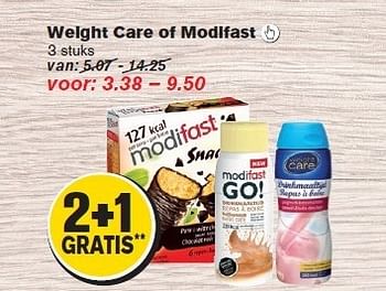 Aanbiedingen Weight care of modifast  - Weight Care - Geldig van 02/01/2015 tot 06/01/2015 bij Hoogvliet