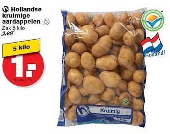 Aanbiedingen Hollandse kruimige aardappelen - Huismerk - Hoogvliet - Geldig van 02/01/2015 tot 06/01/2015 bij Hoogvliet