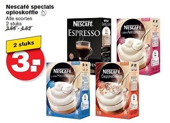 Aanbiedingen Nescafé specials oploskoffie - Nescafe - Geldig van 02/01/2015 tot 06/01/2015 bij Hoogvliet