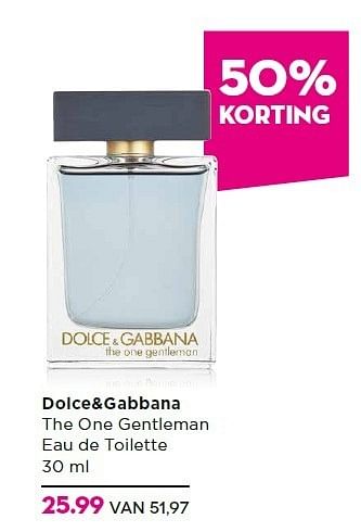 Aanbiedingen Dolce+gabbana the one gentleman eau de toilette - Dolce &amp; Gabbana - Geldig van 27/12/2014 tot 18/01/2015 bij Ici Paris XL