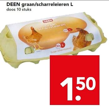 Aanbiedingen Deen graan-scharreleieren l - Huismerk deen supermarkt - Geldig van 04/01/2015 tot 10/01/2015 bij Deen Supermarkten