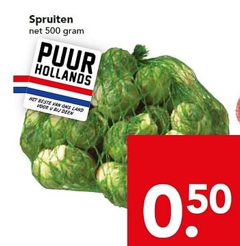 Aanbiedingen Spruiten - Huismerk deen supermarkt - Geldig van 04/01/2015 tot 10/01/2015 bij Deen Supermarkten
