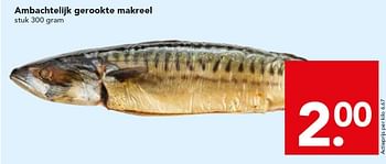 Aanbiedingen Ambachtelijk gerookte makreel - Huismerk deen supermarkt - Geldig van 04/01/2015 tot 10/01/2015 bij Deen Supermarkten