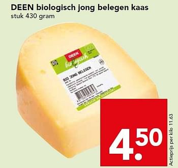 Aanbiedingen Deen biologisch jong belegen kaas - Huismerk deen supermarkt - Geldig van 04/01/2015 tot 10/01/2015 bij Deen Supermarkten