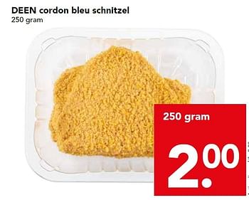 Aanbiedingen Deen cordon bleu schnitzel - Huismerk deen supermarkt - Geldig van 04/01/2015 tot 10/01/2015 bij Deen Supermarkten
