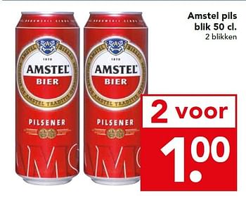 Aanbiedingen Amstel pils blik 50 cl - Amstel - Geldig van 04/01/2015 tot 10/01/2015 bij Deen Supermarkten