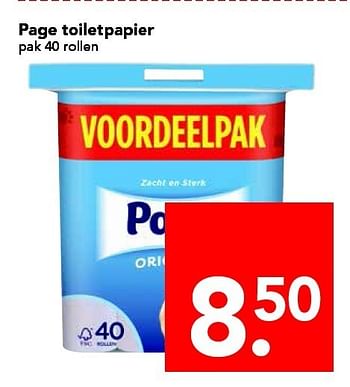 Aanbiedingen Page toiletpapier - Page - Geldig van 04/01/2015 tot 10/01/2015 bij Deen Supermarkten