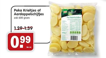 Aanbiedingen Peka krieltjes of aardappelschijfjes - Peka - Geldig van 04/01/2015 tot 10/01/2015 bij Em-té