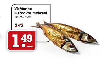 Aanbiedingen Vismarine gerookte makreel - Vismarine - Geldig van 04/01/2015 tot 10/01/2015 bij Em-té