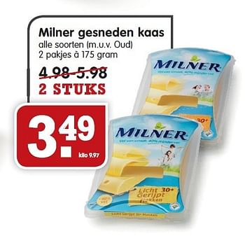 Aanbiedingen Milner gesneden kaas - Milner - Geldig van 04/01/2015 tot 10/01/2015 bij Em-té