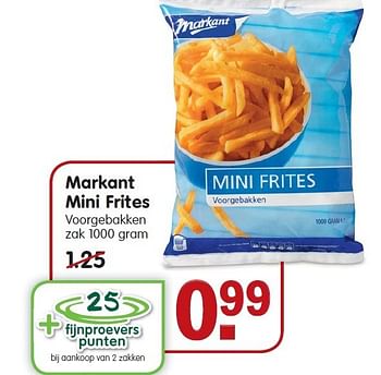 Aanbiedingen Markant mini frites voorgebakken - Markant - Geldig van 04/01/2015 tot 10/01/2015 bij Em-té