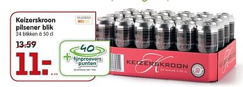 Aanbiedingen Keizerskroon pilsener blik - Keizerskroon - Geldig van 04/01/2015 tot 10/01/2015 bij Em-té