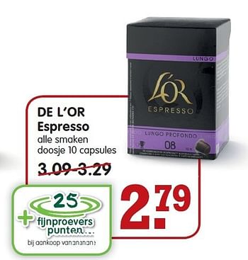 Aanbiedingen De l`or espresso - Huismerk - Em-té - Geldig van 04/01/2015 tot 10/01/2015 bij Em-té
