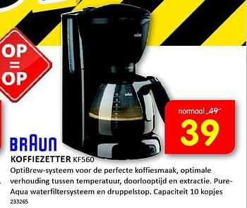 Aanbiedingen Braun koffiezetter - Braun - Geldig van 05/01/2015 tot 11/01/2015 bij It's Electronics