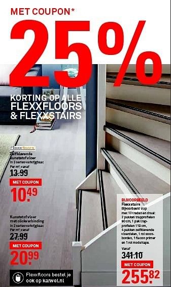 Aanbiedingen Zelfklevende kunststof vloer in 3 series verkrijgbaar - Huismerk Karwei - Geldig van 04/01/2015 tot 10/01/2015 bij Karwei