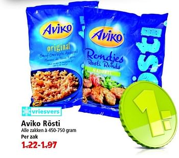 Aanbiedingen Aviko rösti - Aviko - Geldig van 04/01/2015 tot 10/01/2015 bij Plus