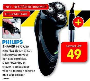 Aanbiedingen Philips shaver met flexible lift + cut - Philips - Geldig van 05/01/2015 tot 11/01/2015 bij It's Electronics