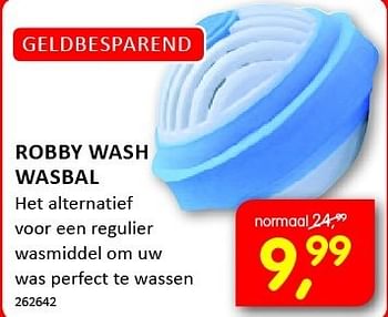 Aanbiedingen Robby wash wasbal het alternatief voor een regulier - Robby Wash - Geldig van 05/01/2015 tot 11/01/2015 bij It's Electronics