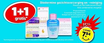 Aanbiedingen Diadermine gezichtsverzorging en -reiniging - Diadermine - Geldig van 06/01/2015 tot 11/01/2015 bij Trekpleister