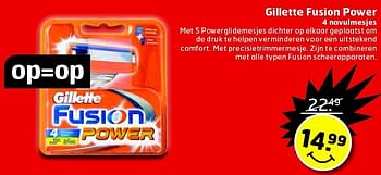 Aanbiedingen Gillette fusion power - Gillette - Geldig van 06/01/2015 tot 11/01/2015 bij Trekpleister