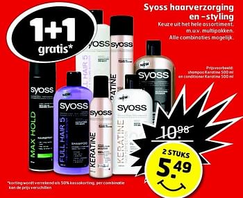 Aanbiedingen Syoss haarverzorging en -styling - Syoss - Geldig van 06/01/2015 tot 11/01/2015 bij Trekpleister