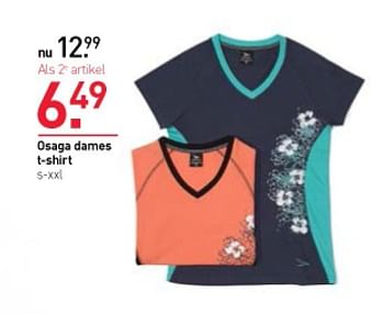 Aanbiedingen Osaga dames t-shirt - Osaga - Geldig van 05/01/2015 tot 18/01/2015 bij Scapino
