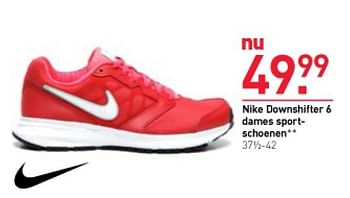 Aanbiedingen Nike downshifter 6 dames sport schoenen - NIKE - Geldig van 05/01/2015 tot 18/01/2015 bij Scapino