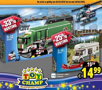 Aanbiedingen 01006407 60057 camper - Lego - Geldig van 03/01/2015 tot 18/01/2015 bij ToyChamp