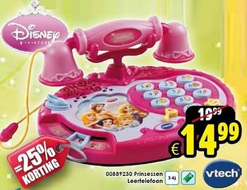 Aanbiedingen Prinsessen leertelefoon - Vtech - Geldig van 03/01/2015 tot 18/01/2015 bij ToyChamp