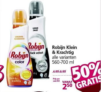 Aanbiedingen Robijn klein + krachtig - Robijn - Geldig van 05/01/2015 tot 11/01/2015 bij Jan Linders