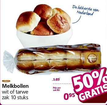 Aanbiedingen Melkbollen wit of tarwe - Korengoud - Geldig van 05/01/2015 tot 11/01/2015 bij Jan Linders