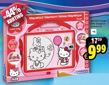 Aanbiedingen Hello kitty magisch tekenbord - Clementoni - Geldig van 03/01/2015 tot 18/01/2015 bij ToyChamp