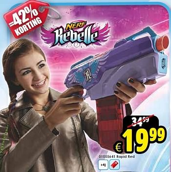 Aanbiedingen Rapid red - Nerf - Geldig van 03/01/2015 tot 18/01/2015 bij ToyChamp