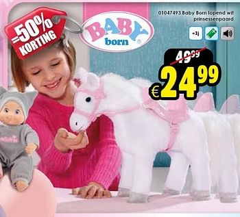 Aanbiedingen Baby born lopend wit prinsessenpaard - Baby Born - Geldig van 03/01/2015 tot 18/01/2015 bij ToyChamp