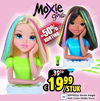 Aanbiedingen Moxie magic hair color studio torso - Moxie Girlz - Geldig van 03/01/2015 tot 18/01/2015 bij ToyChamp