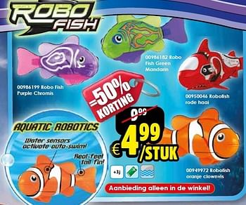 Aanbiedingen Robo fish purple chromis - Robofish - Geldig van 03/01/2015 tot 18/01/2015 bij ToyChamp