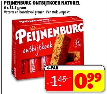 Aanbiedingen Peijnenburg ontbijtkoek naturel - Peijnenburg - Geldig van 06/01/2015 tot 11/01/2015 bij Kruidvat